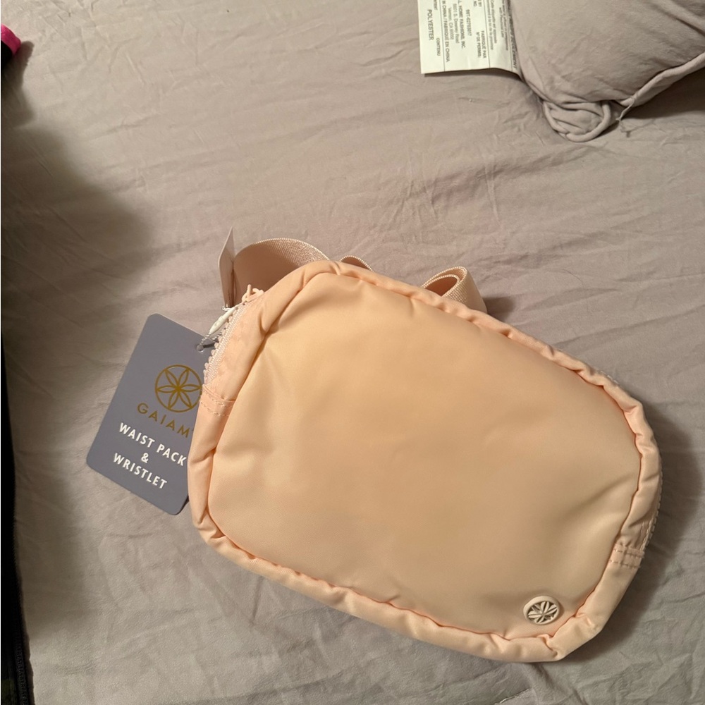 GAIAM Beige Wristlet Clutch